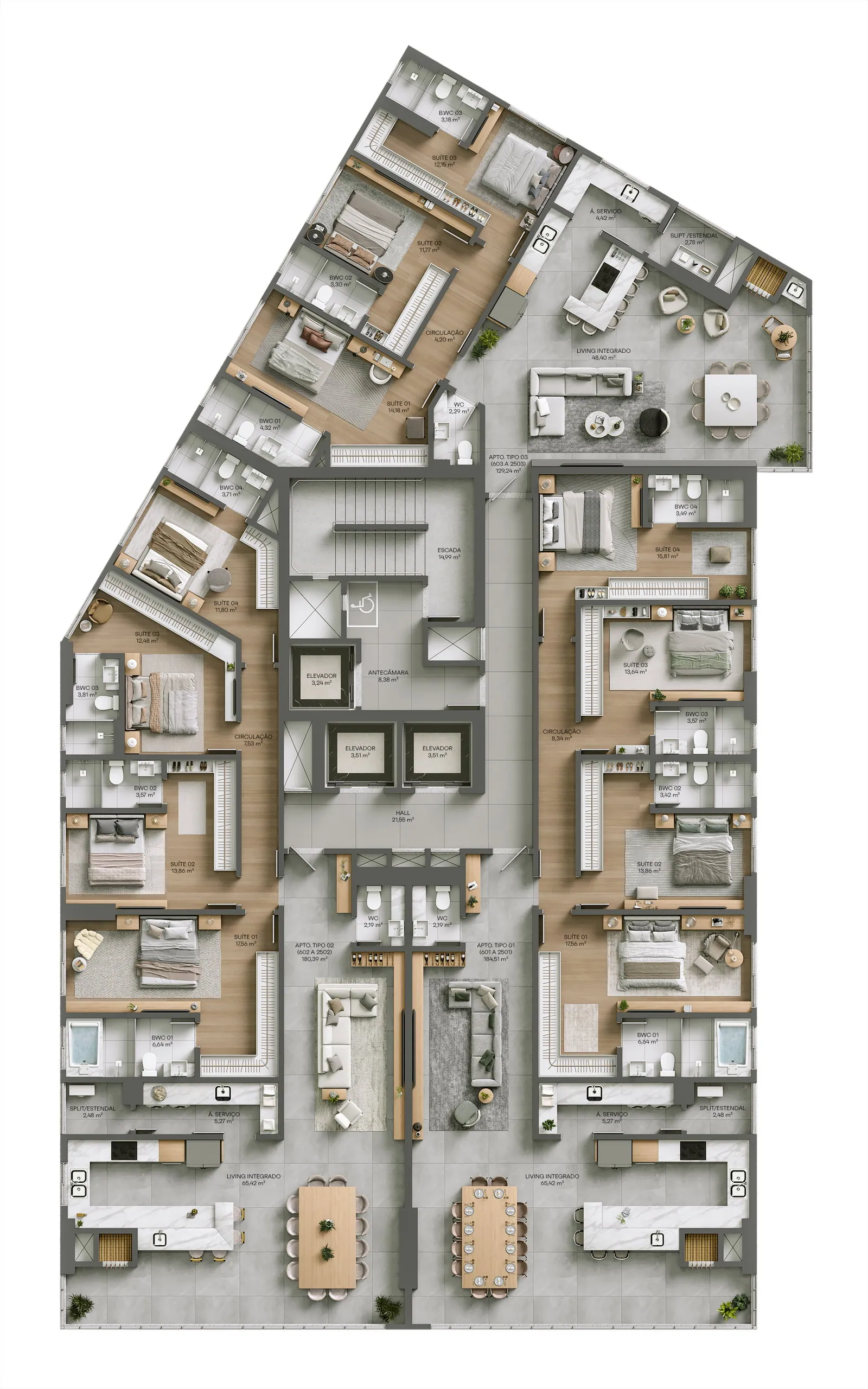 Burj Exclusive Residence - planta
